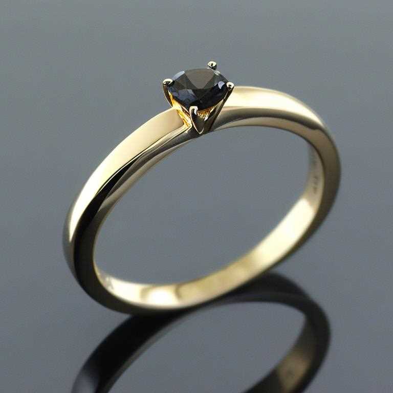 black diamond wedding ring gold