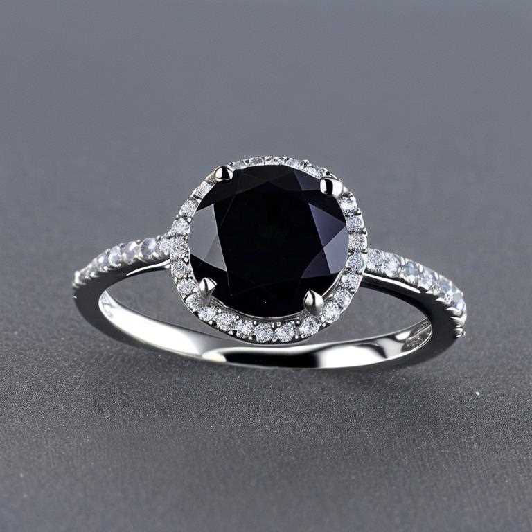 black diamond wedding ring gold