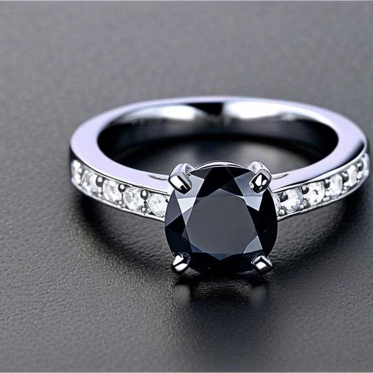 black diamond wedding ring gold