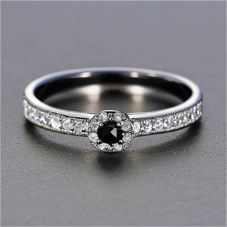 black diamond wedding ring gold