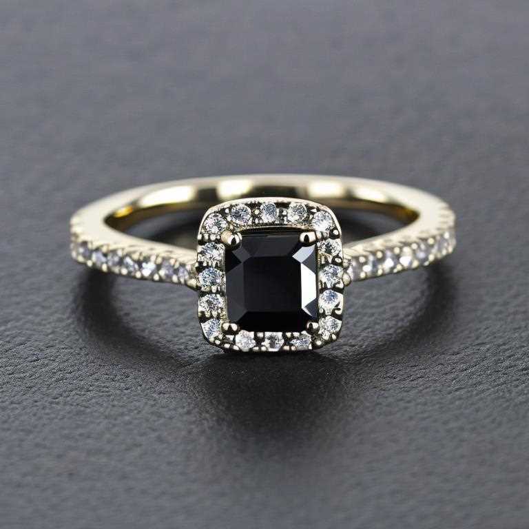 black diamond wedding ring gold