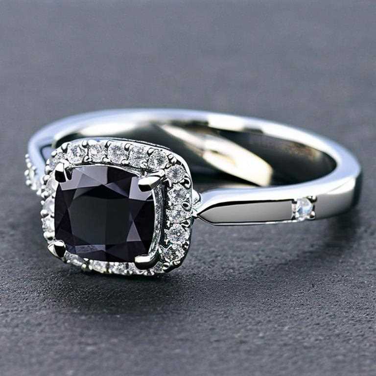 black diamond wedding ring gold