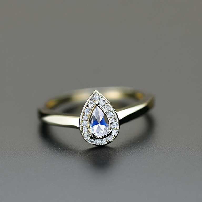 teardrop wedding ring