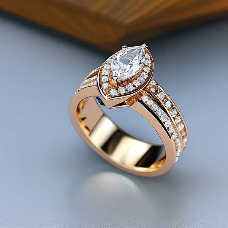 teardrop wedding ring