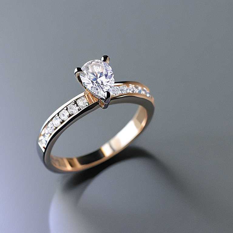 teardrop wedding ring