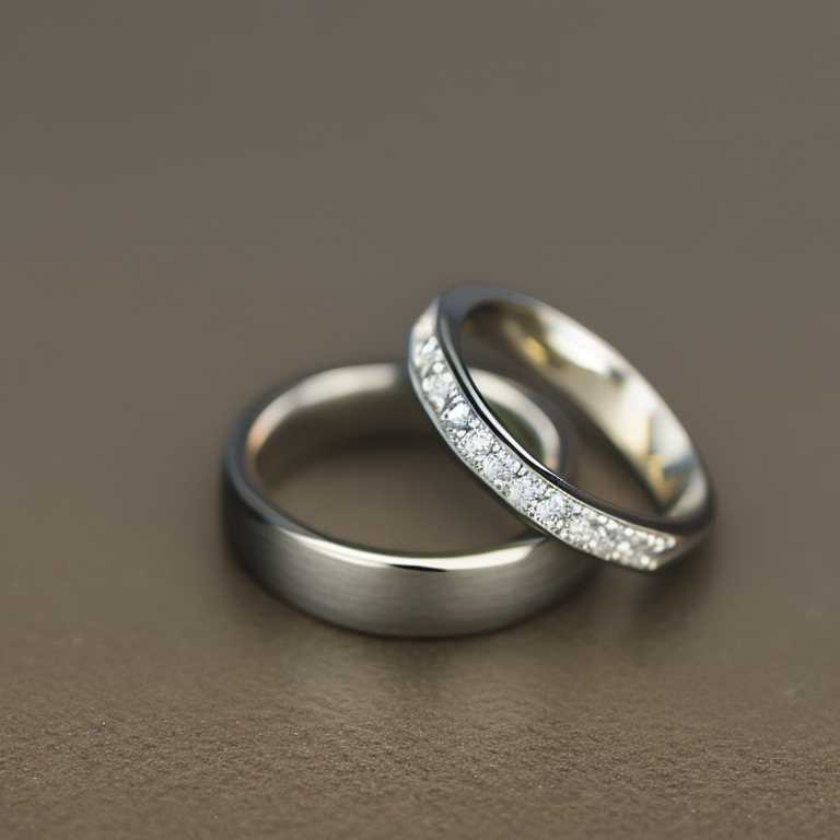 white gold wedding ring sets