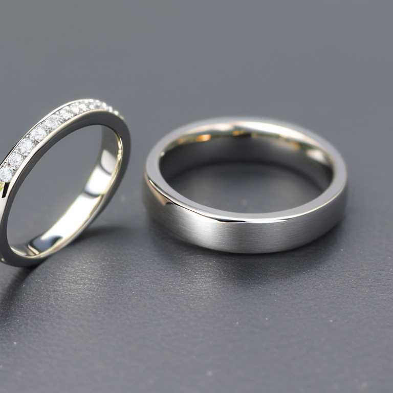 white gold wedding ring sets