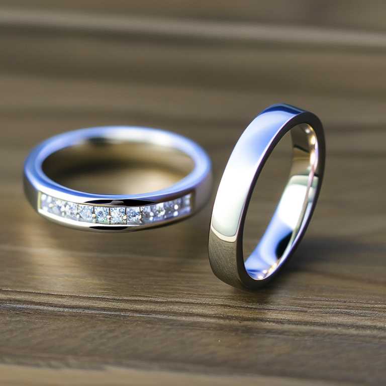 white gold wedding ring sets